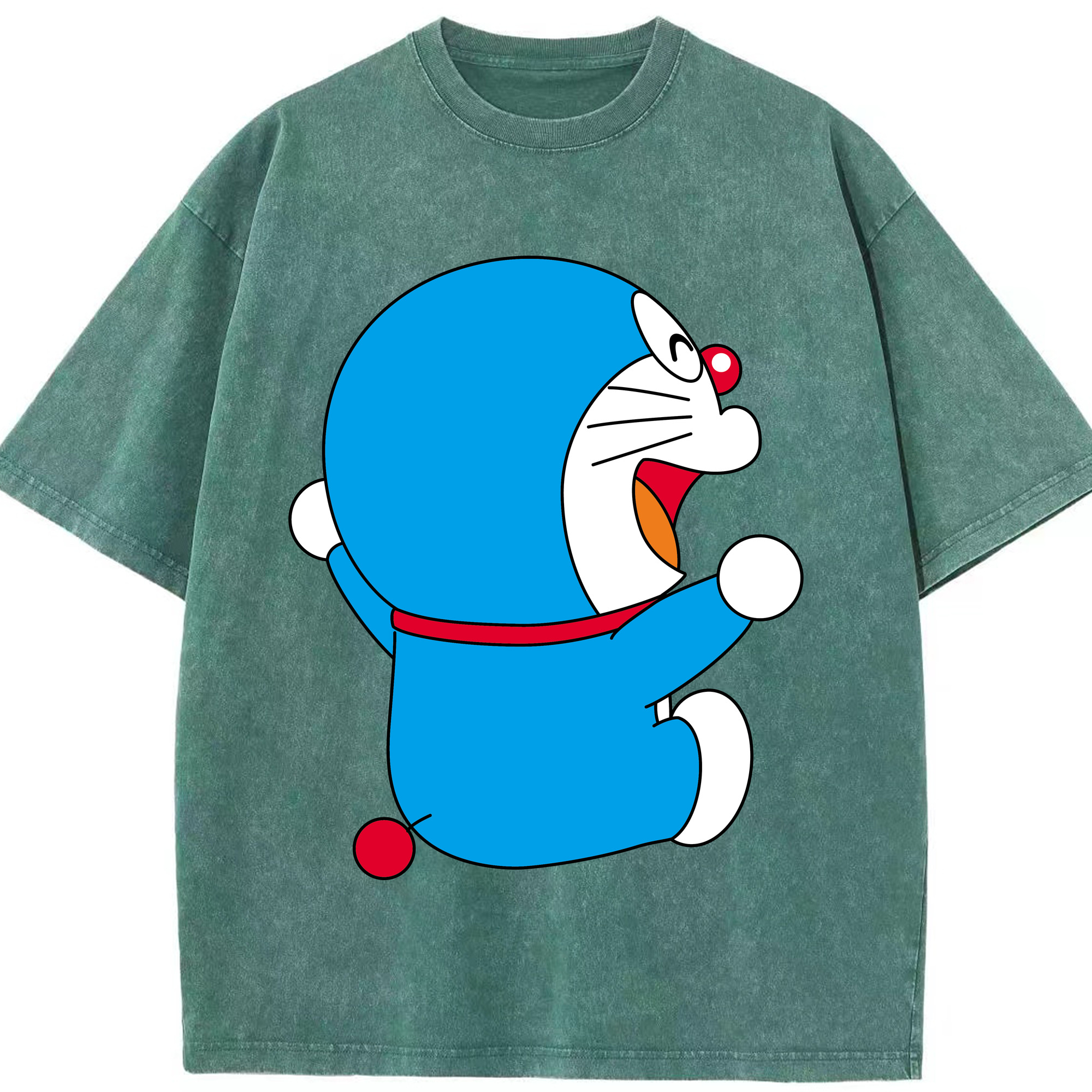 （画像用） ドラえもん Doraemon 綿100% ヴィンテージ風 半袖Tシャツ（フロントプリント）